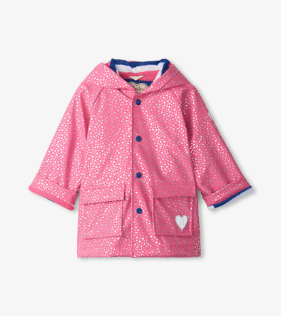 Hatley Glitter Hearts Baby Raincoat