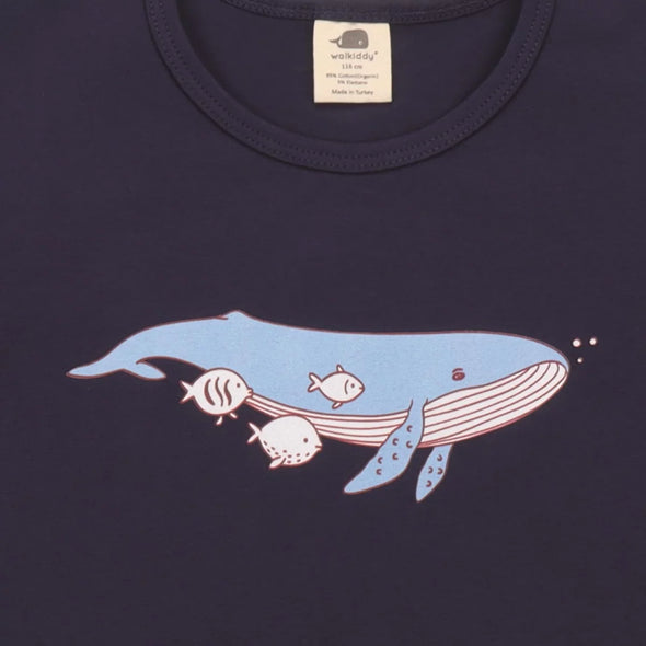 Walkiddy Whales & Sea Turtles Single Print T-Shirt