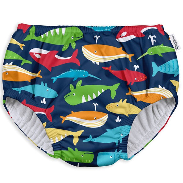 Green Sprouts Navy Whale League Eco Pull Up Reusable Swim Nappy