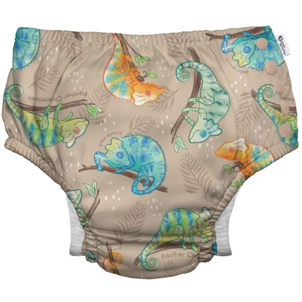 Green Sprouts Sand Panther Chameleon Eco Snaps Reusable Swim Nappy