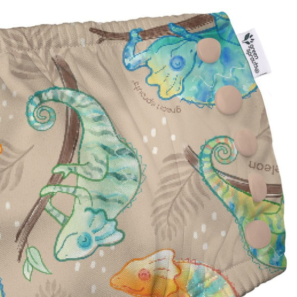 Green Sprouts Sand Panther Chameleon Eco Snaps Reusable Swim Nappy