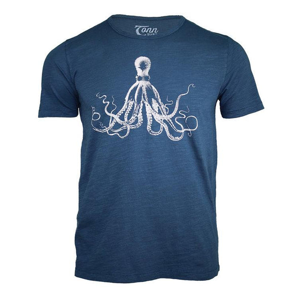 Tonn Men's Octopus T-Shirt Dark Blue