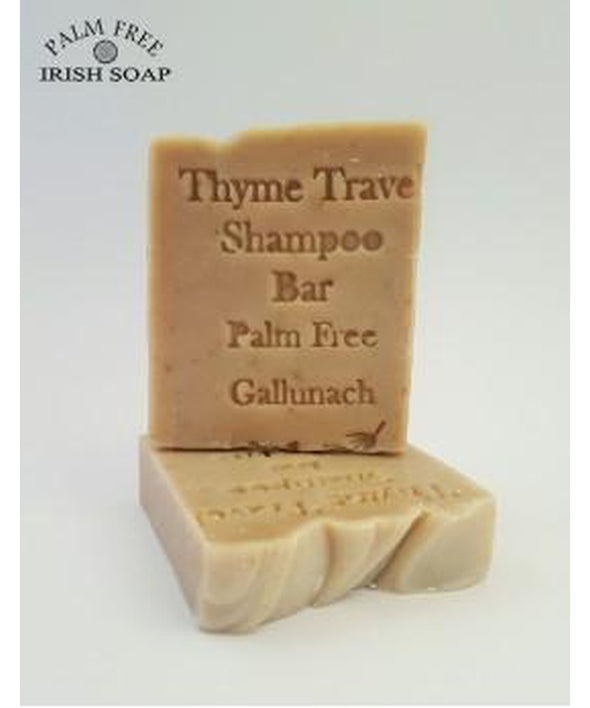 Palm Free Irish Soap Thyme Travel Shampoo Bar