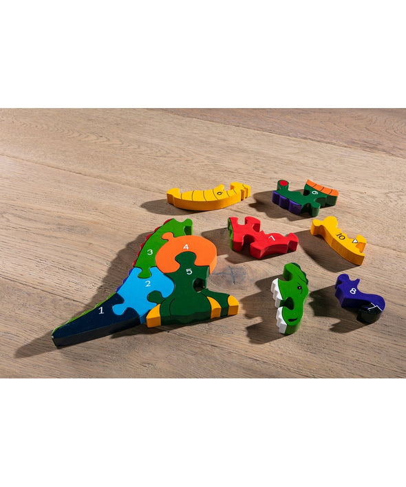 Alphabet Jigsaws T-Rex Number Jigsaw