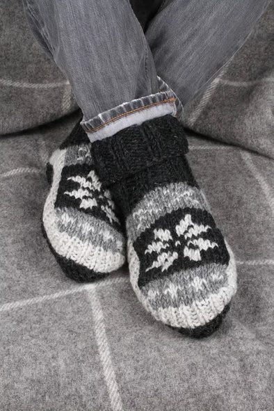 Pachamama Yukon Lined Sofa Socks - Knitted Sole - Men's Sizing