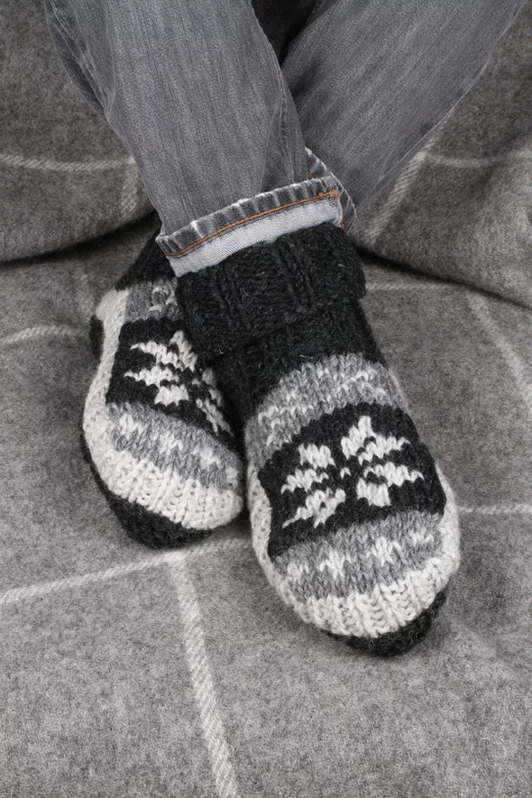 Pachamama Yukon Lined Sofa Socks - Knitted Sole - Men's Sizing