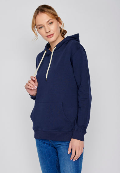 Greenbomb Women's Basic Navy Chipper Sweatshirt