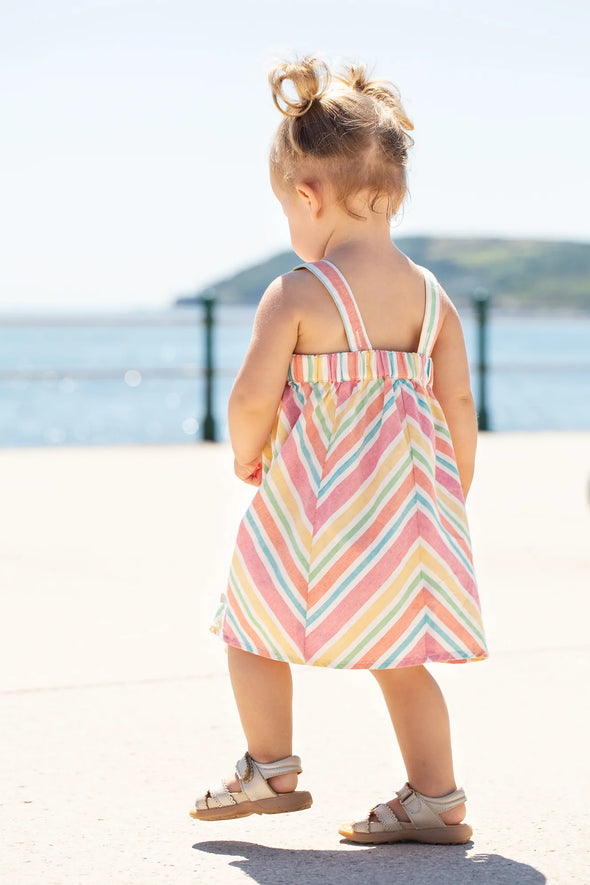 Frugi Beach Stripe Jess Beach Party Dress