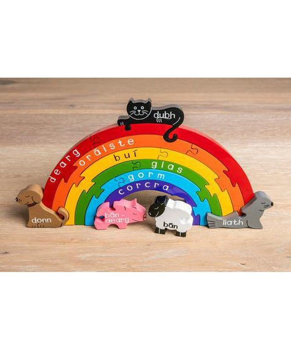 Alphabet Jigsaws Tuar Ceatha (Rainbow)- As Gaeilge
