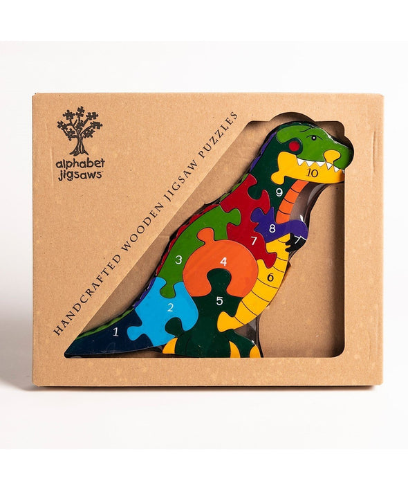 Alphabet Jigsaws T-Rex Number Jigsaw