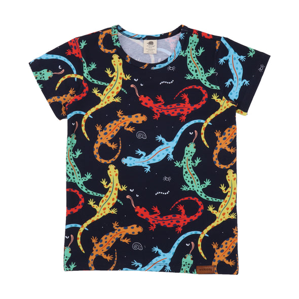 Walkiddy Colourful Salamanders All Over Print T-Shirt