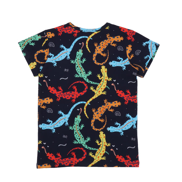 Walkiddy Colourful Salamanders All Over Print T-Shirt