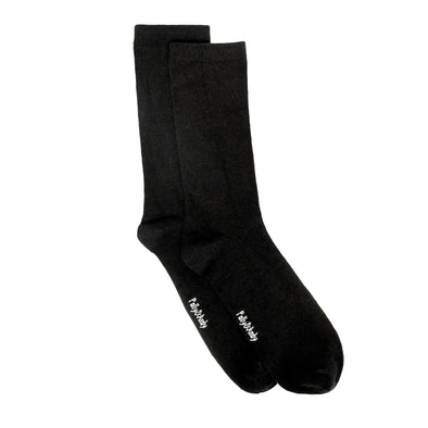 Polly & Andy Bamboo Seam Free Black Socks- Adult Sizes
