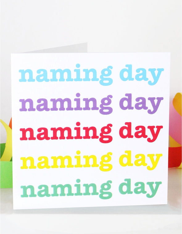 Toby Tiger Naming Day Card