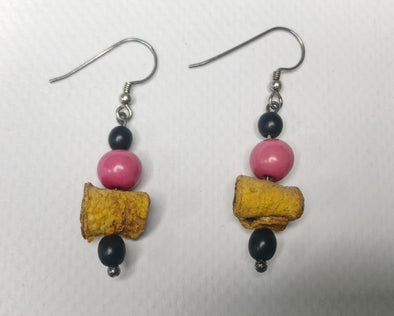 La Tagua Manufactura Caracolita Pink Earrings