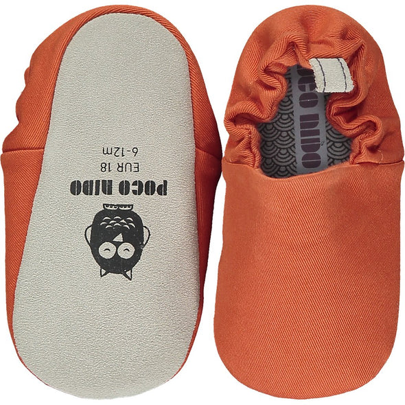 Poco Nido Ember Orange Mini Shoes - Vegan