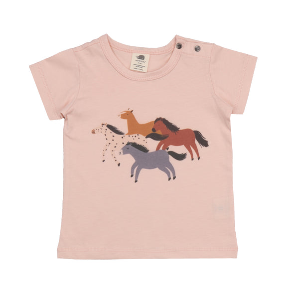 Walkiddy Baby Horses Single Print T-Shirt
