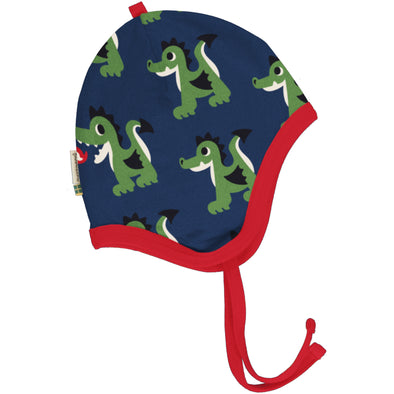 Maxomorra Dragon Velour Helmet Hat