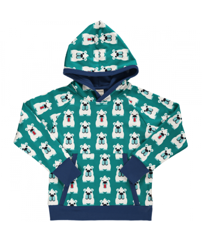 Maxomorra Arctic Bear Double Layer Pullover Hoodie