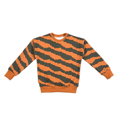 Malinami Waves on Dusty Orange Sweatshirt