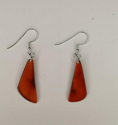 La Tagua Manufactura Rakeret Orange Earrings