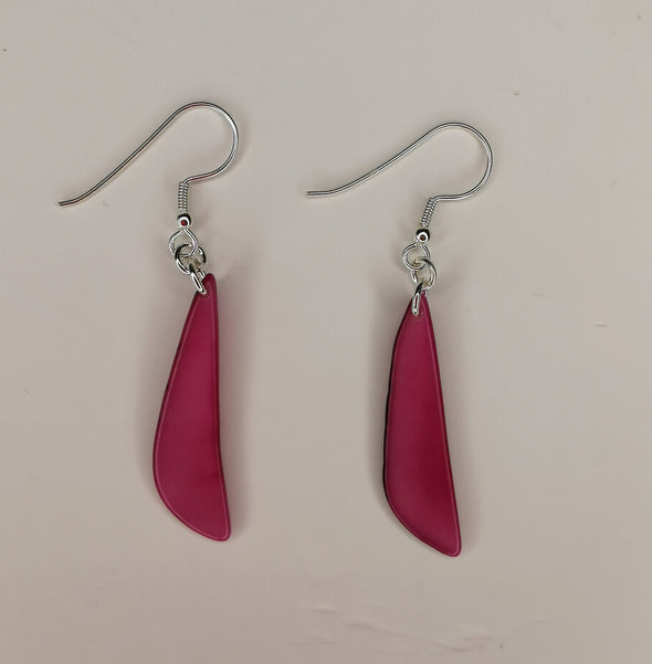 La Tagua Manufactura Rakeret Pink Earrings