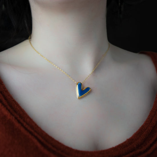 Danu Blue Heart Necklace