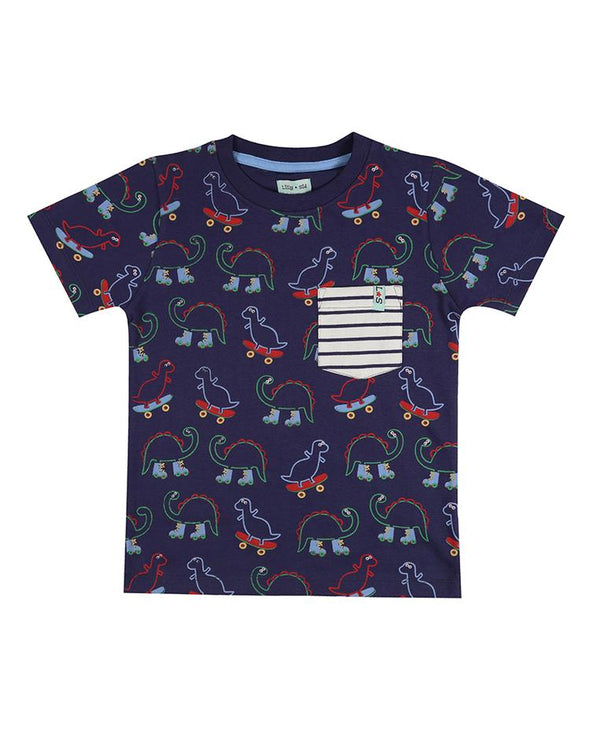Lilly And Sid Green Blue Dino 3-Pack T-Shirts