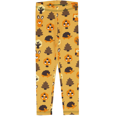 Maxomorra Yellow Forest Leggings