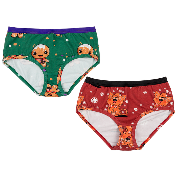 Raspberry Republic Hello Ginger and Meow Meow 2-Pack Briefs- Adult