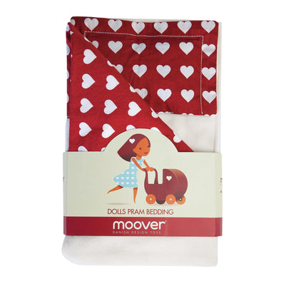 Moover Dolls Pram Red Bedding
