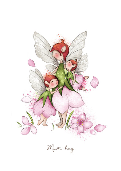 Burren Flower Fairies Mum Hug Card