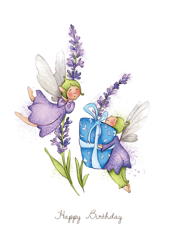 Burren Flower Fairies Happy Birthday Card