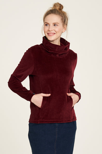 Tranquillo Nicki Rhubarb Velour Sweater