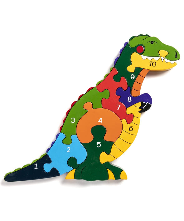 Alphabet Jigsaws T-Rex Number Jigsaw