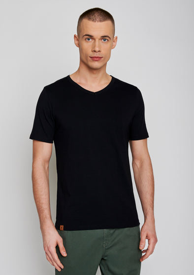Greenbomb Men's Basic Black Peak T-shirt