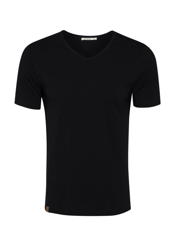 Greenbomb Men's Basic Black Peak T-shirt