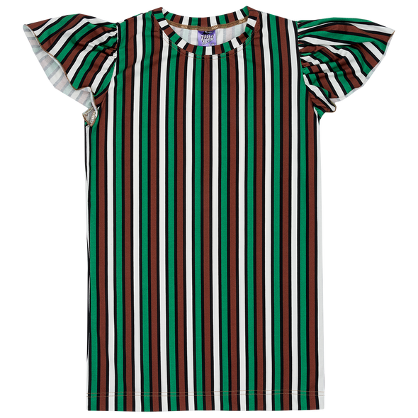 Jelly Alligator Pioneer Trail Puff Sleeve T-shirt Dress