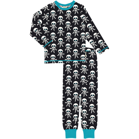 Maxomorra Classic Skeleton Long Sleeved Pyjamas