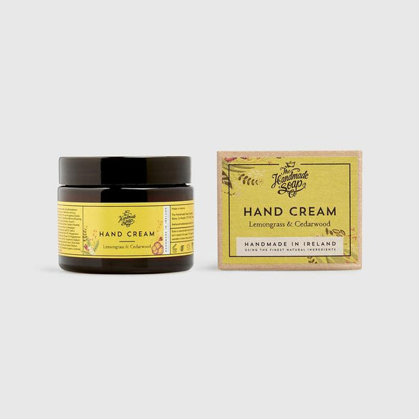 The Handmade Soap Company Lemongrass & Cedarwood Hand Cream Jar