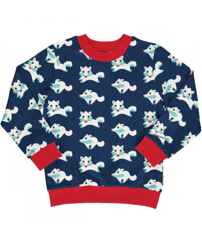 Maxomorra Arctic Fox Lined Sweater
