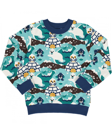 Maxomorra Arctic World Lined Sweater