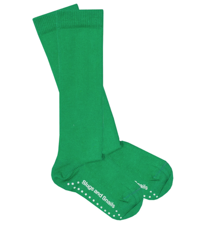 Slugs and Snails Emerald Green Knee Socks