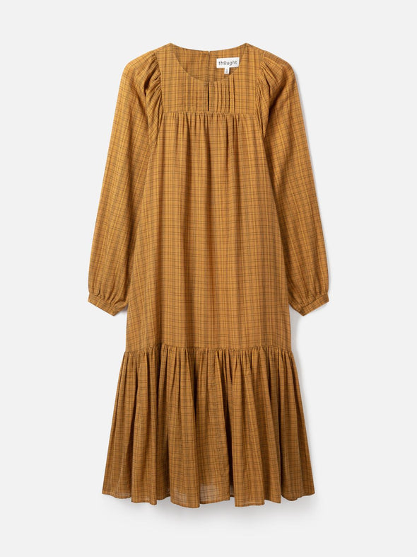 Thought Straw Yellow Nona Smock Dress