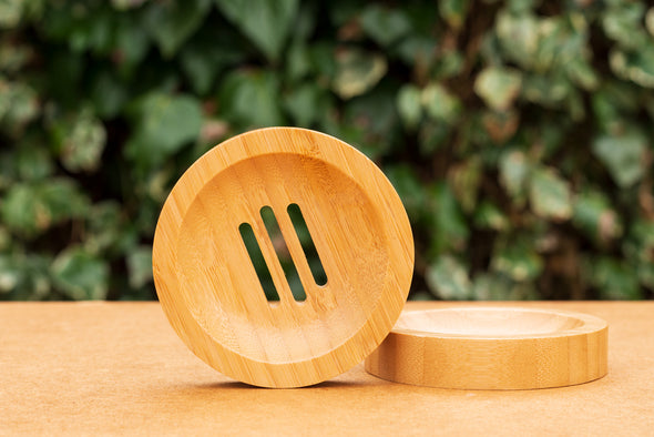 Three Hills Soap Bamboo Round Soap Dish