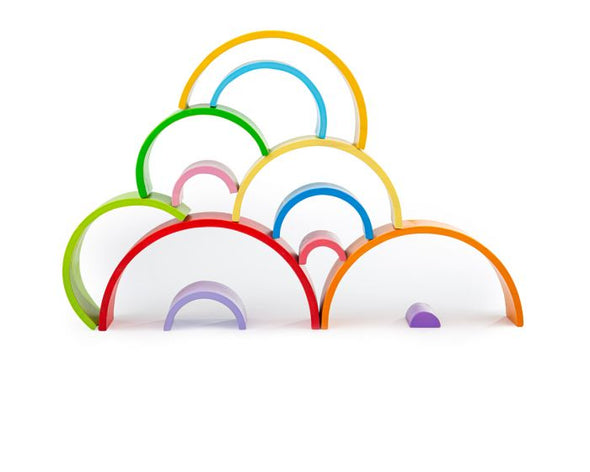 Bigjigs Wooden Stacking Rainbow - Large