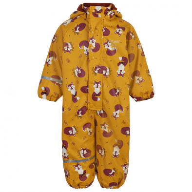 Celavi Mineral Yellow Foxes Fleece-lined Waterproof Suit