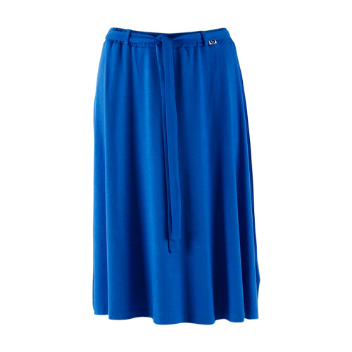 Chills and Fever Blue Jersey Tencel Manon Skirt
