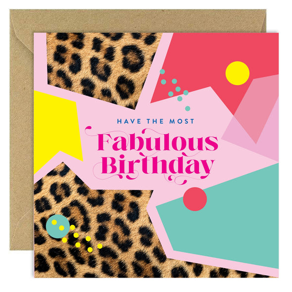 Bold Bunny Fabulous Birthday Card