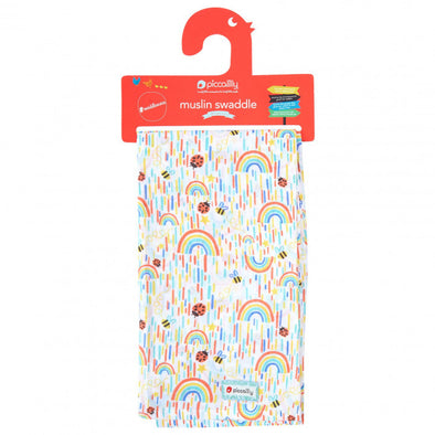 Piccalilly Sun Shower Muslin Swaddle